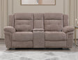 Sydney Console Loveseat, Manual Reclining, Glider, Brown by Steve Silver at Eve Furniture