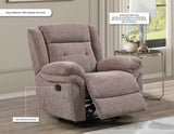 Sydney Glider Recliner, Manual, Brown by Steve Silver at Eve Furniture