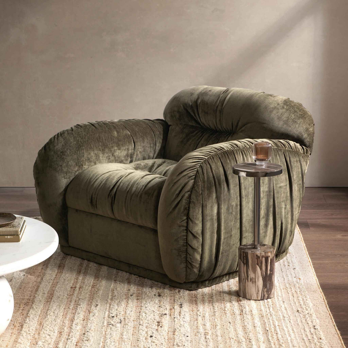Sydney Olive Green Accent Chair by Classic Home at Eve Furniture