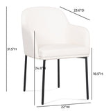 Sydney Performance Vegan Leather Armchair - Set of 2 by TOV Furniture at Eve Furniture