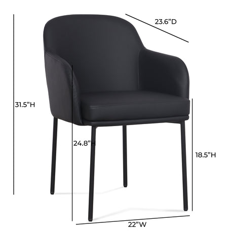 Sydney Performance Vegan Leather Armchair - Set of 2 by TOV Furniture at Eve Furniture