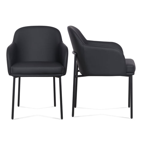 Sydney Performance Vegan Leather Armchair - Set of 2 by TOV Furniture at Eve Furniture