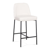 Sydney Performance Vegan Leather Counter Stool - Set of 2 by TOV Furniture at Eve Furniture