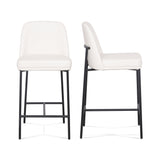 Sydney Performance Vegan Leather Counter Stool - Set of 2 by TOV Furniture at Eve Furniture
