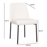 Sydney Performance Vegan Leather Dining Chair - Set of 2 by TOV Furniture at Eve Furniture
