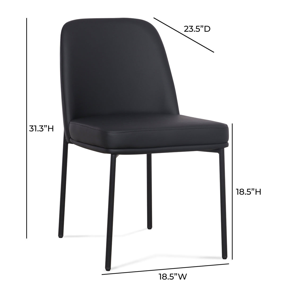 Sydney Performance Vegan Leather Dining Chair - Set of 2 by TOV Furniture at Eve Furniture