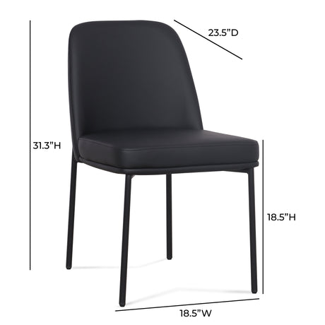 Sydney Performance Vegan Leather Dining Chair - Set of 2 by TOV Furniture at Eve Furniture