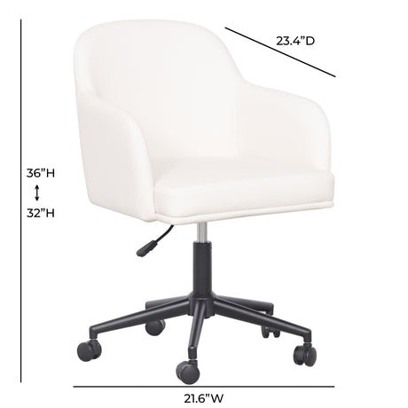 Sydney Performance Vegan Leather Office Desk Chair by TOV Furniture at Eve Furniture
