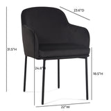 Sydney Performance Velvet Armchair - Set of 2 by TOV Furniture at Eve Furniture