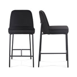 Sydney Performance Velvet Counter Stool Set of 2 by TOV Furniture at Eve Furniture