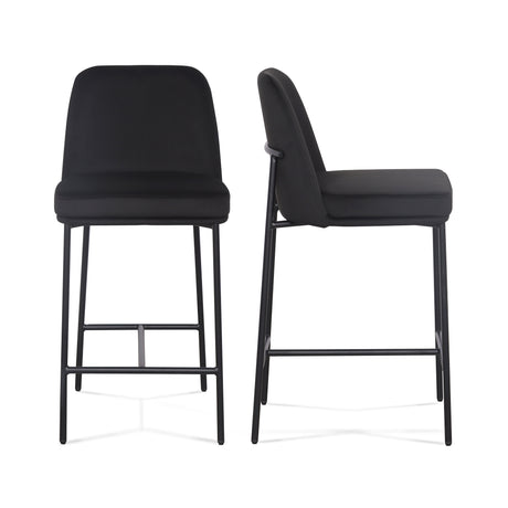 Sydney Performance Velvet Counter Stool Set of 2 by TOV Furniture at Eve Furniture