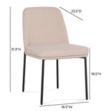 Sydney Performance Velvet Dining Chair - Set of 2 by TOV Furniture at Eve Furniture