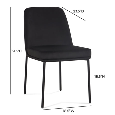 Sydney Performance Velvet Dining Chair - Set of 2 by TOV Furniture at Eve Furniture