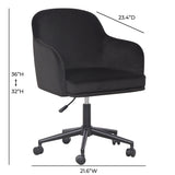 Sydney Performance Velvet Office Desk Chair by TOV Furniture at Eve Furniture