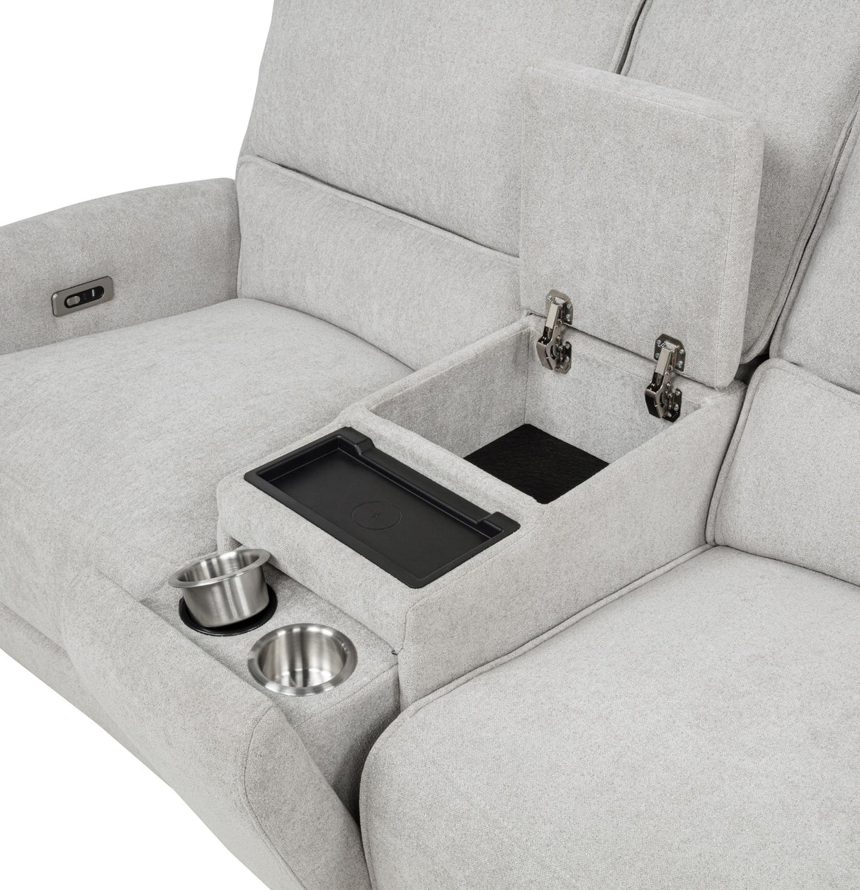 Sylmar Dove Gray 2-Piece Chenille Power Reclining Set by Coaster at Eve Furniture