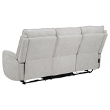 Sylmar Dove Gray 2-Piece Chenille Power Reclining Set by Coaster at Eve Furniture