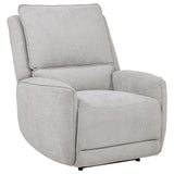 Sylmar Dove Gray 3-Piece Chenille Power Reclining Set by Coaster at Eve Furniture