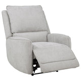 Sylmar Dove Gray 3-Piece Chenille Power Reclining Set by Coaster at Eve Furniture