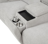 Sylmar Dove Gray 3-Piece Chenille Power Reclining Set by Coaster at Eve Furniture