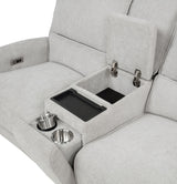 Sylmar Dove Gray 3-Piece Chenille Power Reclining Set by Coaster at Eve Furniture