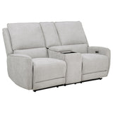 Sylmar Dove Gray 3-Piece Chenille Power Reclining Set by Coaster at Eve Furniture