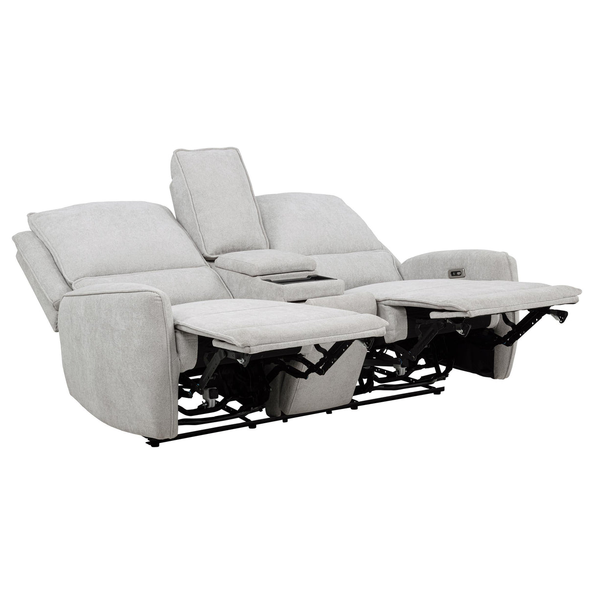 Sylmar Dove Gray 3-Piece Chenille Power Reclining Set by Coaster at Eve Furniture