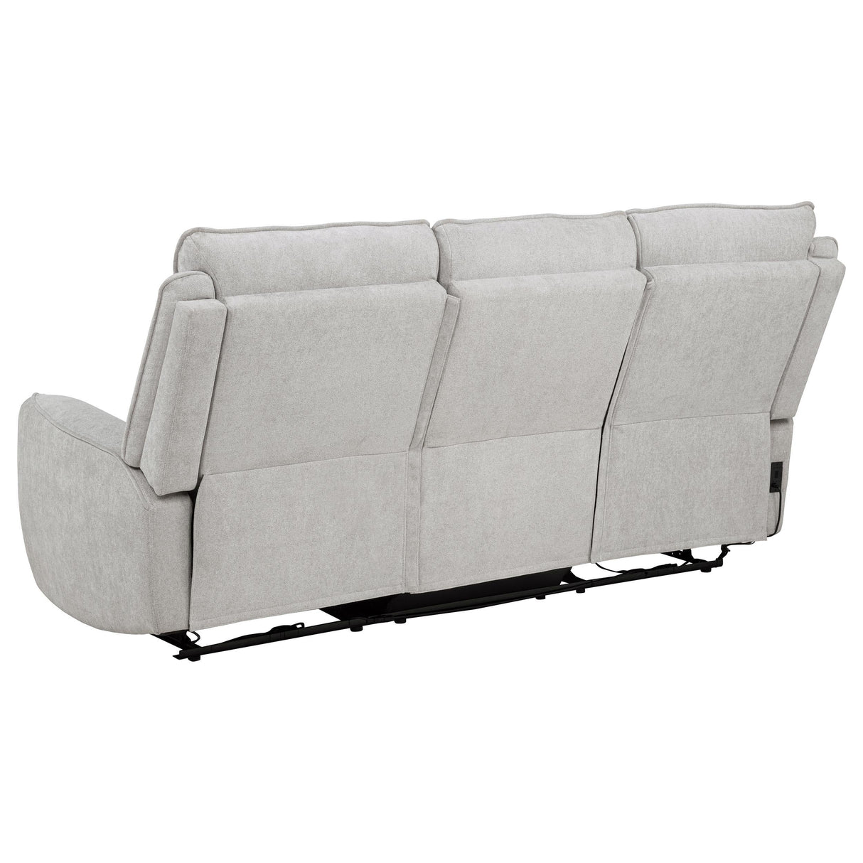 Sylmar Chenille Upholstered Power Reclining Sofa Dove Grey by Coaster at Eve Furniture