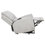 Sylmar Gray Chenille Upholstered Dual Power Lift Recliner by Coaster at Eve Furniture