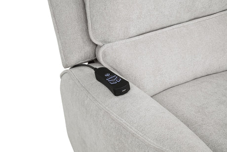 Sylmar Gray Chenille Upholstered Dual Power Lift Recliner by Coaster at Eve Furniture