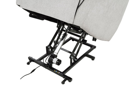 Sylmar Gray Chenille Upholstered Dual Power Lift Recliner by Coaster at Eve Furniture