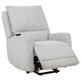 Sylmar Gray Chenille Upholstered Dual Power Lift Recliner by Coaster at Eve Furniture