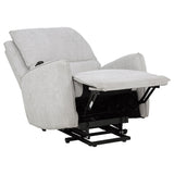 Sylmar Gray Chenille Upholstered Dual Power Lift Recliner by Coaster at Eve Furniture