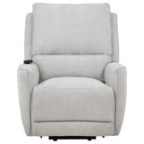Sylmar Gray Chenille Upholstered Dual Power Lift Recliner by Coaster at Eve Furniture