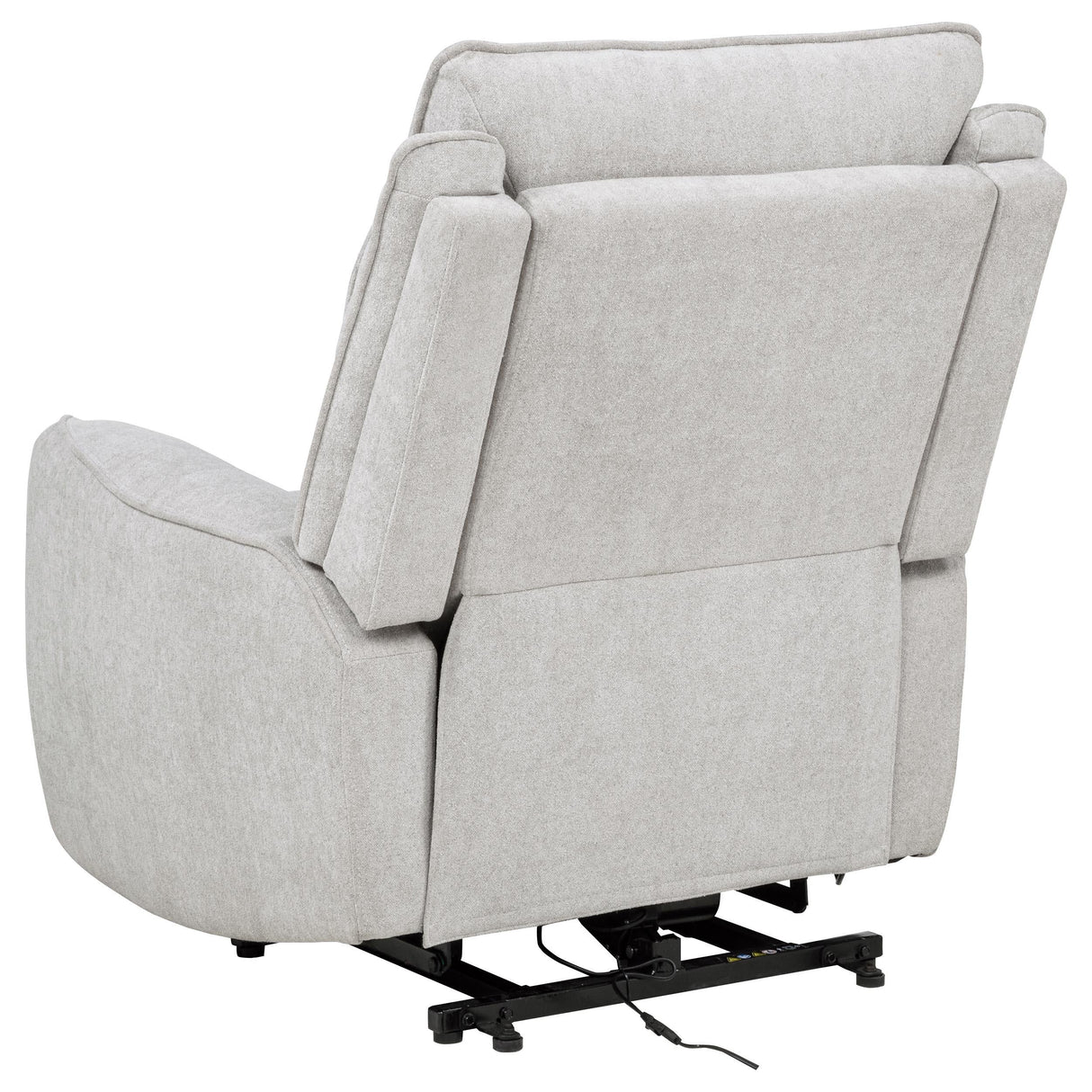 Sylmar Gray Chenille Upholstered Dual Power Lift Recliner by Coaster at Eve Furniture