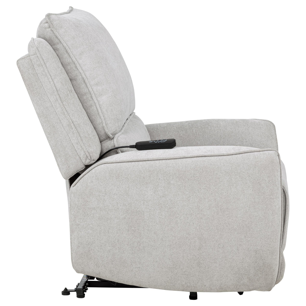 Sylmar Gray Chenille Upholstered Dual Power Lift Recliner by Coaster at Eve Furniture