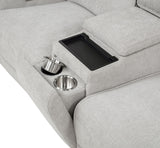 Sylmar Gray Chenille Upholstered Power Reclining Loveseat by Coaster at Eve Furniture