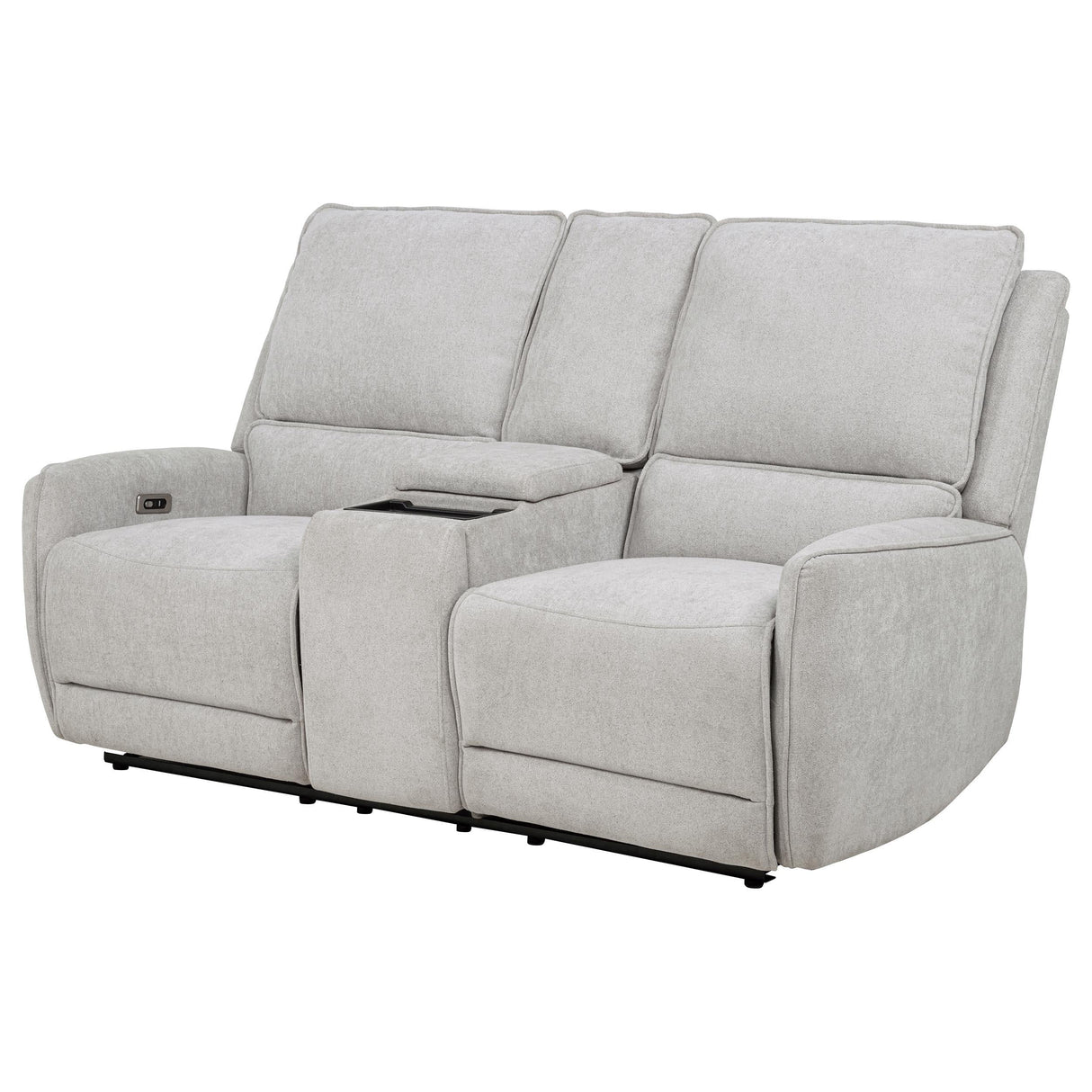 Sylmar Gray Chenille Upholstered Power Reclining Loveseat by Coaster at Eve Furniture