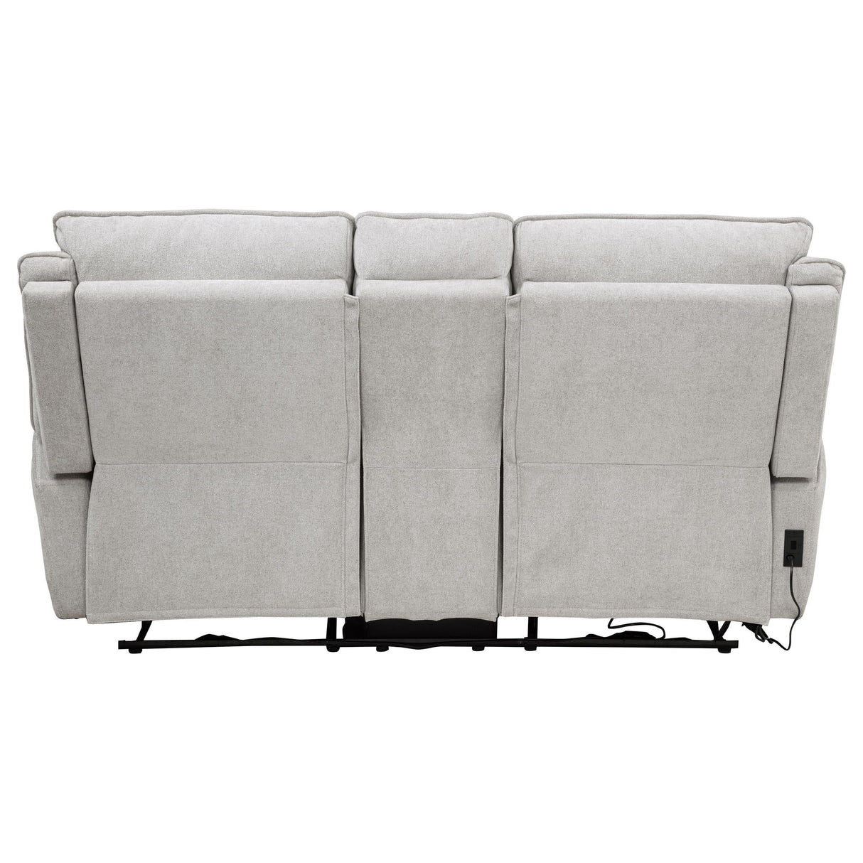 Sylmar Gray Chenille Upholstered Power Reclining Loveseat by Coaster at Eve Furniture