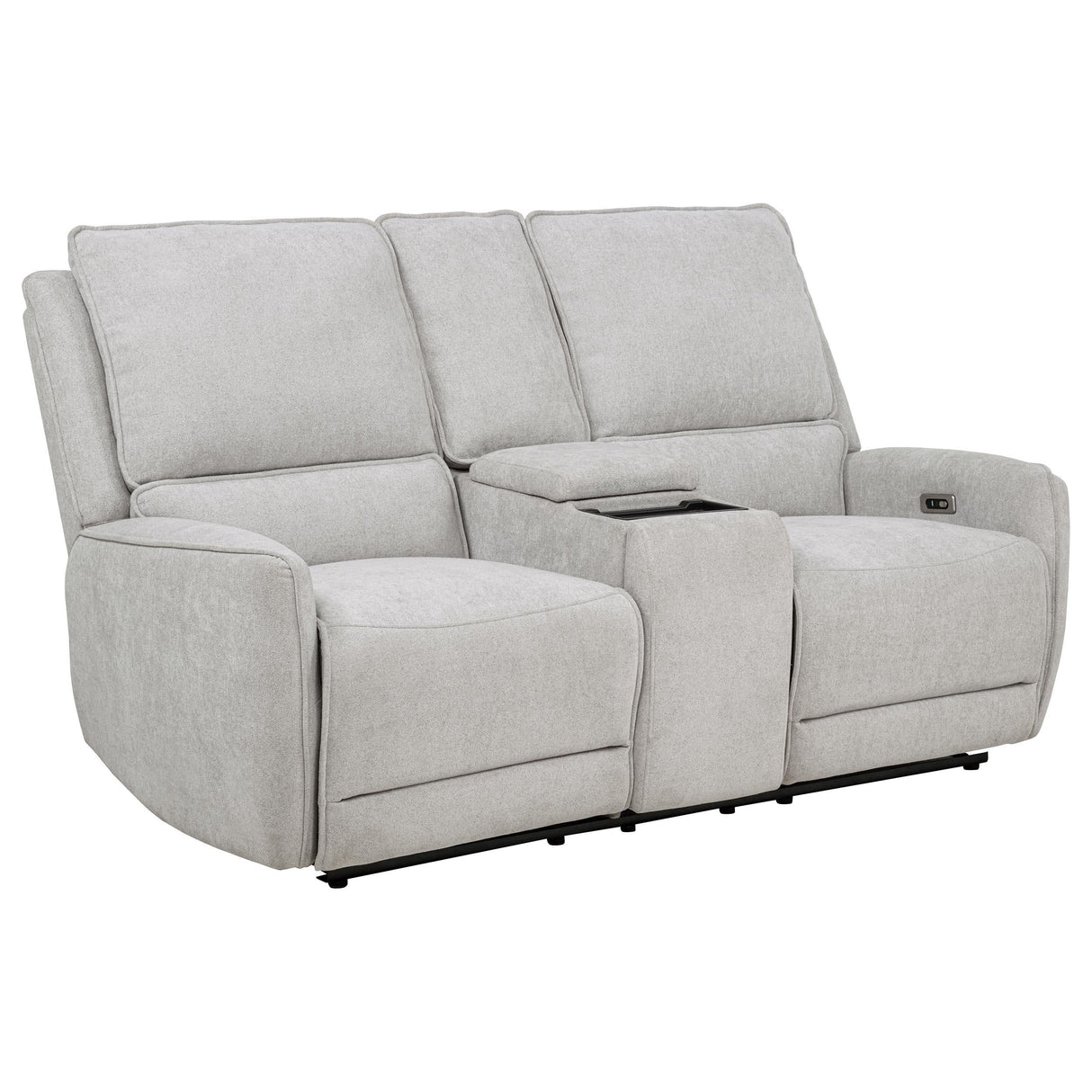 Sylmar Gray Chenille Upholstered Power Reclining Loveseat by Coaster at Eve Furniture