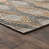 Sylmar Natural/Mineral Blue Rug by Classic Home at Eve Furniture