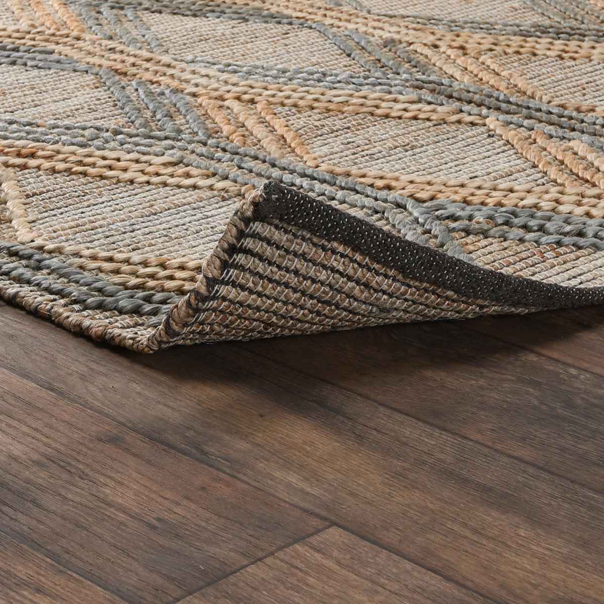 Sylmar Natural/Mineral Blue Rug by Classic Home at Eve Furniture