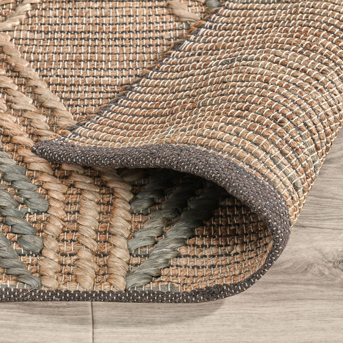 Sylmar Natural/Mineral Blue Rug by Classic Home at Eve Furniture