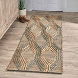 Sylmar Natural/Mineral Blue Rug by Classic Home at Eve Furniture