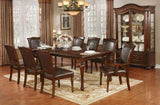 Sylvana Brown Cherry/Espresso Dining Table Only by Furniture of America at Eve Furniture