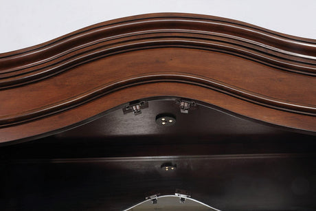 Sylvana Brown Cherry/Espresso Dining Table Only by Furniture of America at Eve Furniture