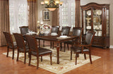 Sylvana Brown Cherry/Espresso Dining Table by Furniture of America at Eve Furniture