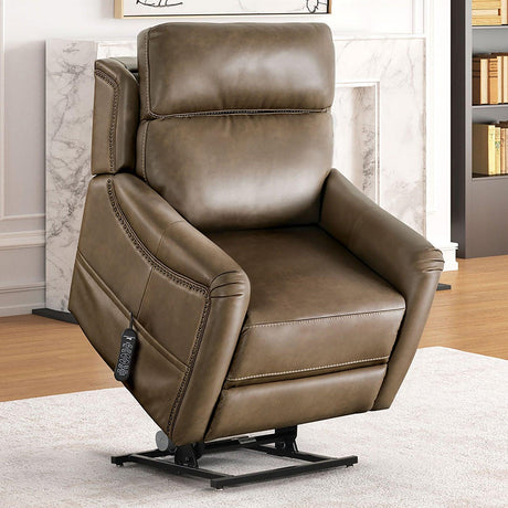 Sylvanus Brown Lift Chair by Furniture of America at Eve Furniture