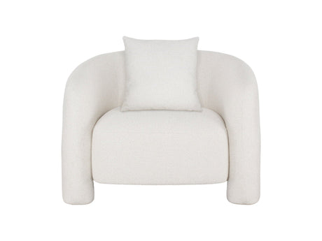 Sylvia Accent Chair in Angora by Manhattan Comfort at Eve Furniture