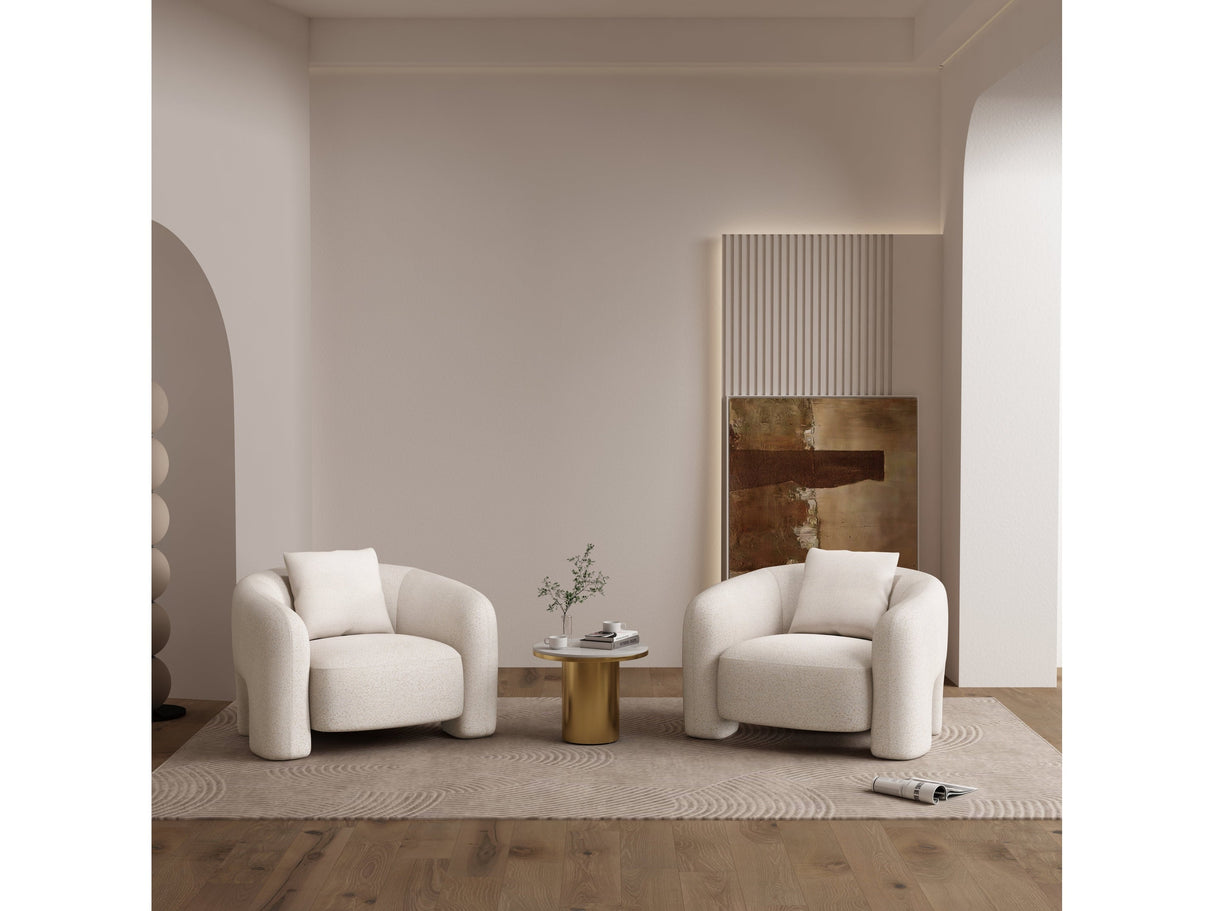 Sylvia Accent Chair in Angora (set of 2) by Manhattan Comfort at Eve Furniture