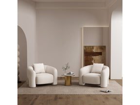 Sylvia Accent Chair in Angora (set of 2) by Manhattan Comfort at Eve Furniture
